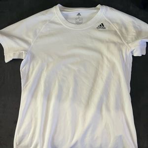 white adias soccer jersey